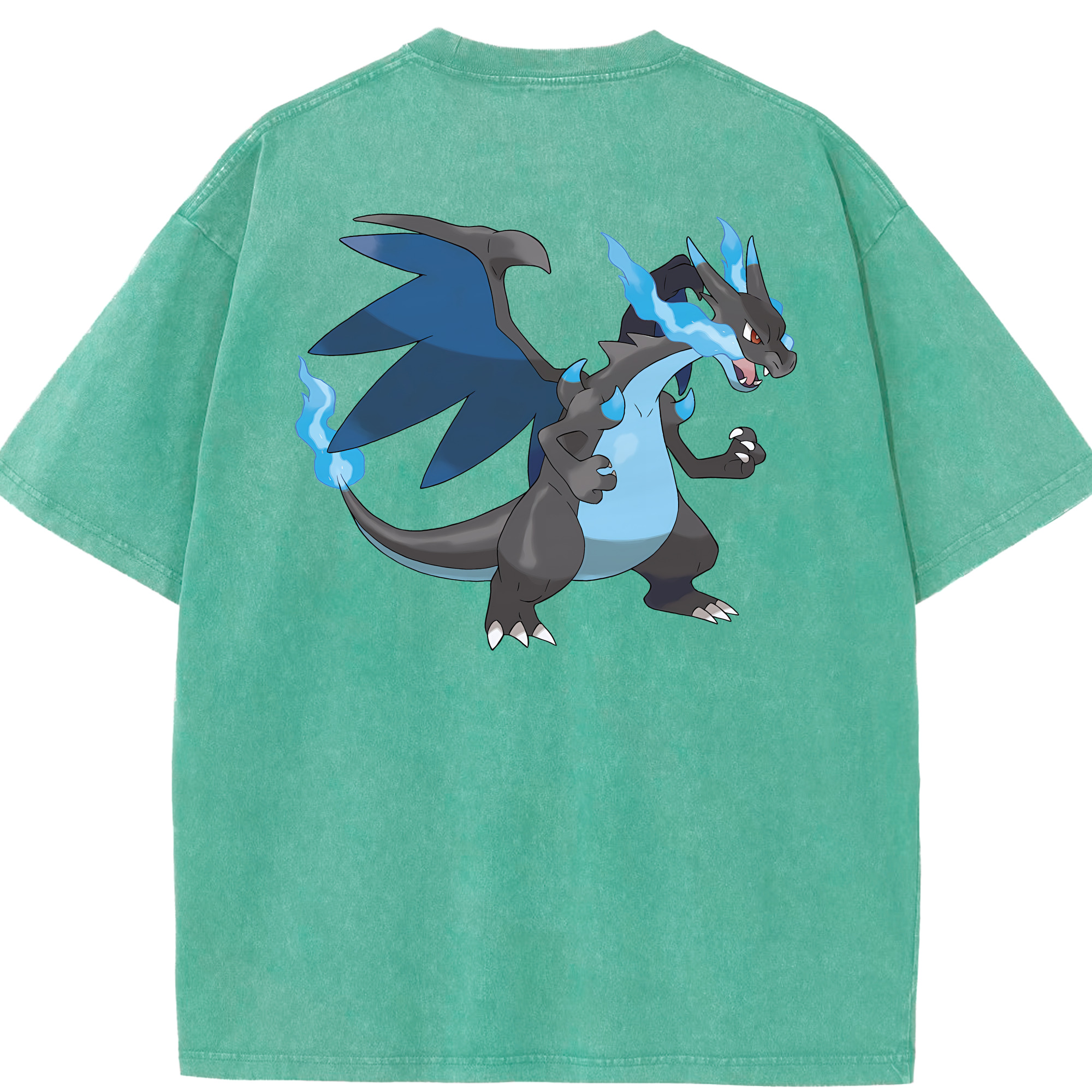 （画像用） ポケットモンスター Pokémon 綿100% ヴィンテージ風 半袖Tシャツ（背面プリント）